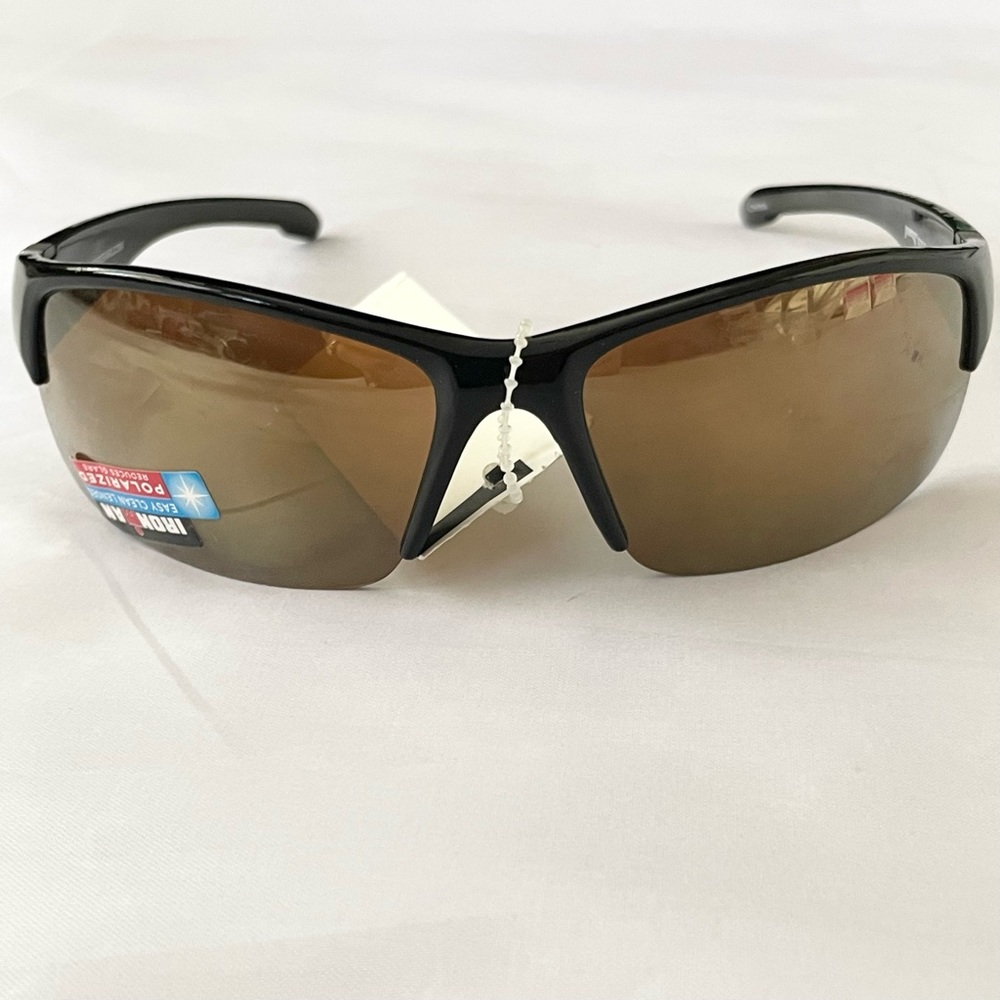 Ironman polarized mirrored sunglasses with easy clean mirrored lenses